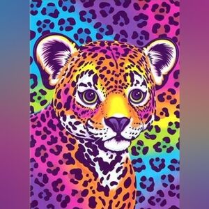 Lisa Frank Cheetah DIY 5D Full Round Drill Diamond Painting